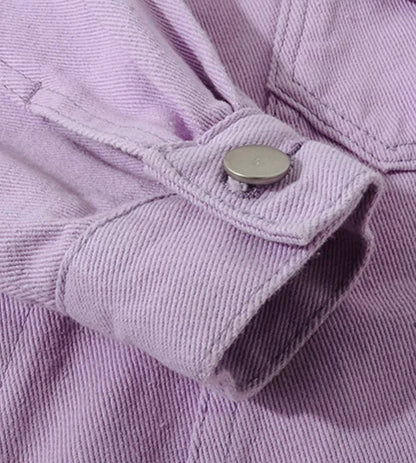 High Premium Casual Jackets for Women Breathable Denim Streetwear Button Wholesale Pakistan Suppliers' Washed Technique