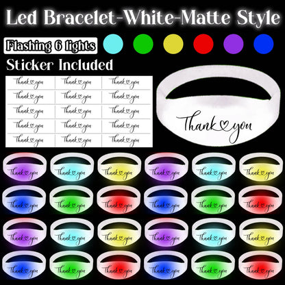20-200Pcs Music & Sound Activated LED Bracelet Light up Bracelet Glow in the Dark Bracelets Wedding Party Accessories for Guests