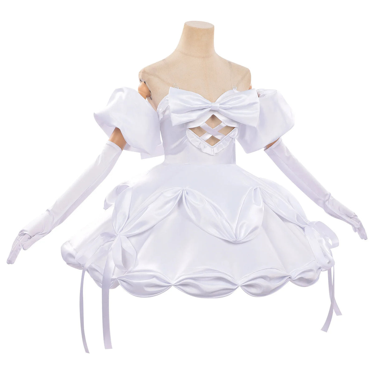 Alien Stage Sua Cosplay Costume White Dress Idol Stage Outfit ALNST Character Halloween Party Costume