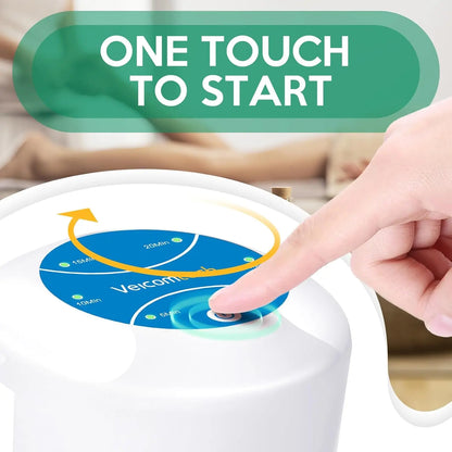 Portable Ionic Detox Foot Bath Machine One-Touch Start, 5 Liners Included, Ionic Foot Spa for Home Use, Travel & Salon, Holiday Gift for Family