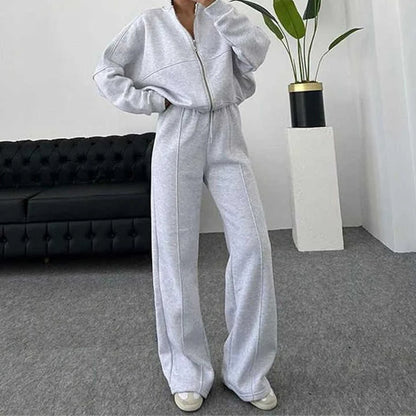 100% Cotton Sweat Pant 2 Piece Flare Pants Set Men Two Piece Sets Women Jogger Track Suit Sweatpants and Hoodie Sets