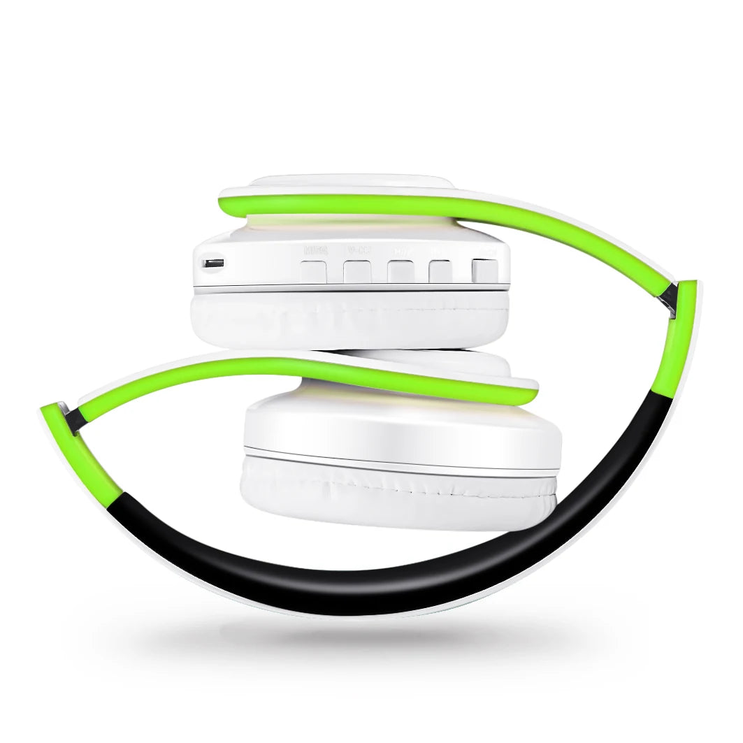 Stereo Wireless Headphones Bluetooth Headset with Mic SD Card Slot for Girls - Samsung Sport Style - 20 Hours Playtime
