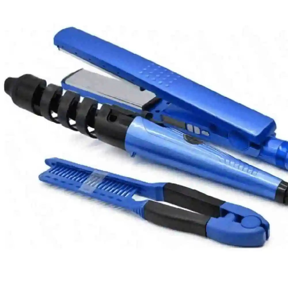 Straightener Kit, Hair Curler Hair Straightener Set