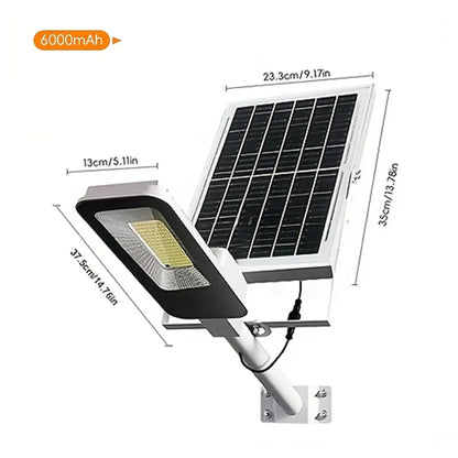 4 Sets of Outdoor Waterproof Solar Lamps, 6000mAh Solar Street Lamps, Suitable for Outdoor Lighting from Dusk to Dawn