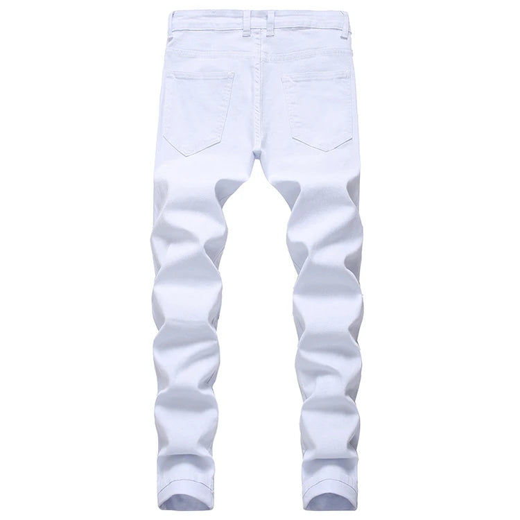 Wholesale High Quality Custom Men Straight High Street Eco-Friendly Breathable 100% Cotton Heavyweight Denim Slim Fit Black