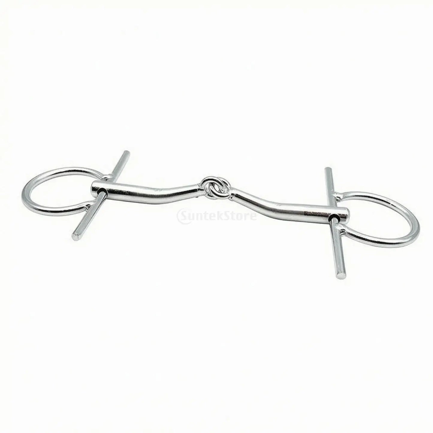 H-Shaped Horse Bit Straight Cheek Cheek Pieces Stainless Metal Riding Gear Golden Finish Finish Bridle Hardware