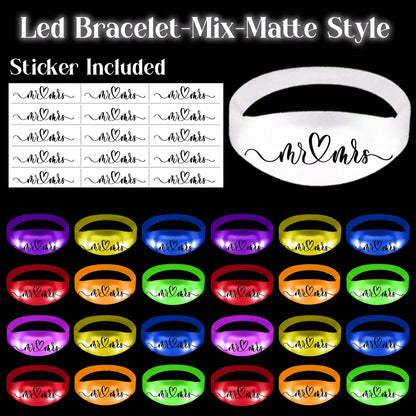 20-200Pcs Music & Sound Activated LED Bracelet Light up Bracelet Glow in the Dark Bracelets Wedding Party Accessories for Guests