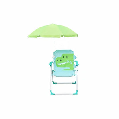 Outdoor Children'S Beach Chair With Sun Umbrella Lightweight Folding  Kids Beach Chair Water Resistant For Kid Leisure Backrest