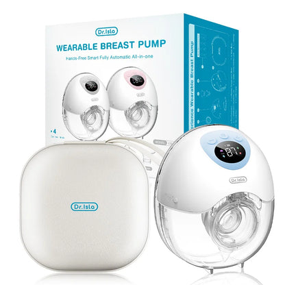 MAMIJOY Wearable Electric Breast Pump 4 Modes 36 Suction Levels Hands Free 35dB Low Noise Breast Pumps Breastfeeding EB50＆EB50D