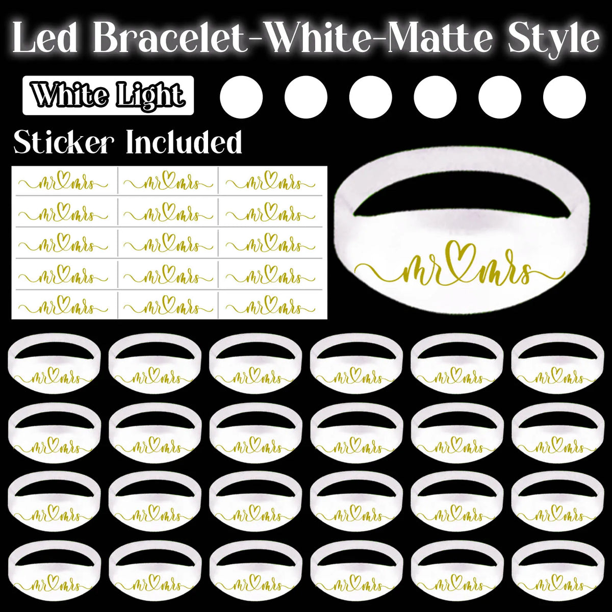 20-200Pcs Music & Sound Activated LED Bracelet Light up Bracelet Glow in the Dark Bracelets Wedding Party Accessories for Guests