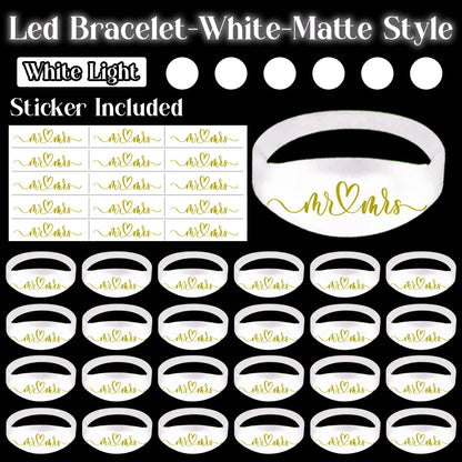 20-200Pcs Music & Sound Activated LED Bracelet Light up Bracelet Glow in the Dark Bracelets Wedding Party Accessories for Guests