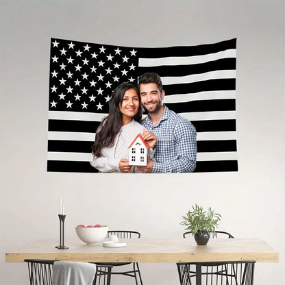 1pc Customizable Personalized Tapestry With Photos And Text, For Birthday, Wedding, Halloween, Christmas, Party