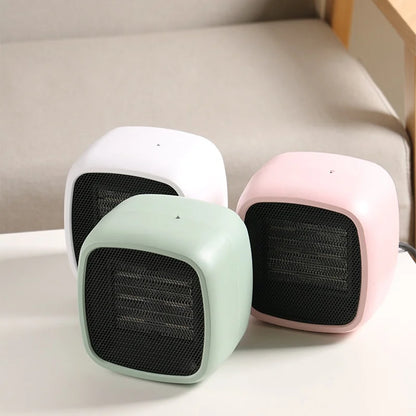 Compact Space Heater, 2 Seconds Fast Heating, Portable Electroceramic PTC Heater, Silent Operation with Overheating and Tipping Off Protection, Indoor Office, Bedroom, Small Living Room or Desktop Use, Mini Portable Heater