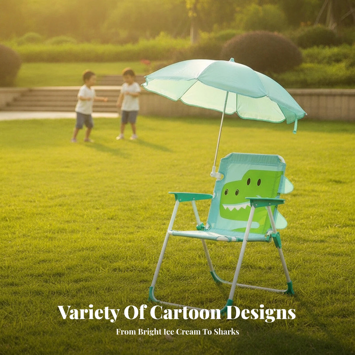 Kids Beach Chair with Umbrella Portable Children Camping Chair Sun Protection Lightweight Kid Parasol Chair for Outdoor Camping