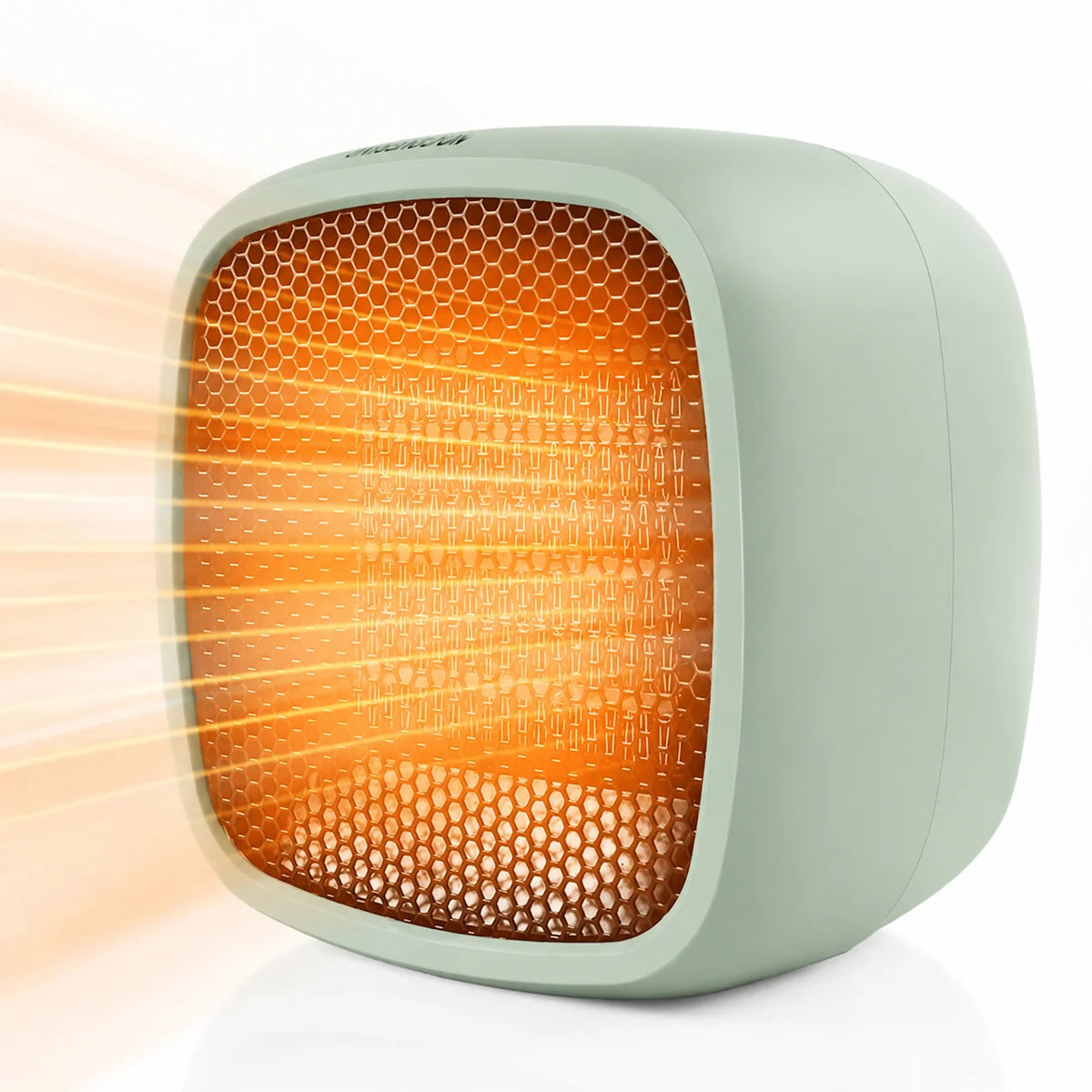 Compact Space Heater, 2 Seconds Fast Heating, Portable Electroceramic PTC Heater, Silent Operation with Overheating and Tipping Off Protection, Indoor Office, Bedroom, Small Living Room or Desktop Use, Mini Portable Heater