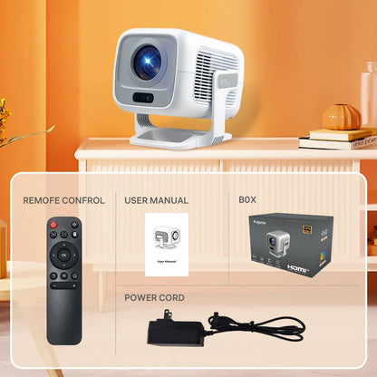 LYNCast X3AR Smart Outdoor Projector with Wifi6 and Bluetooth5.4, 4K Support, 500ANSI, 1920*1080P,Home Theater, Anime, Race, Game, Crystal Clear Experience