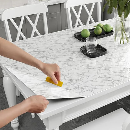 Marble Self-Adhesive Wallpaper Waterproof and Oil Resistant PVC Stickers Kitchen and Living Room Background Wall Wallpaper