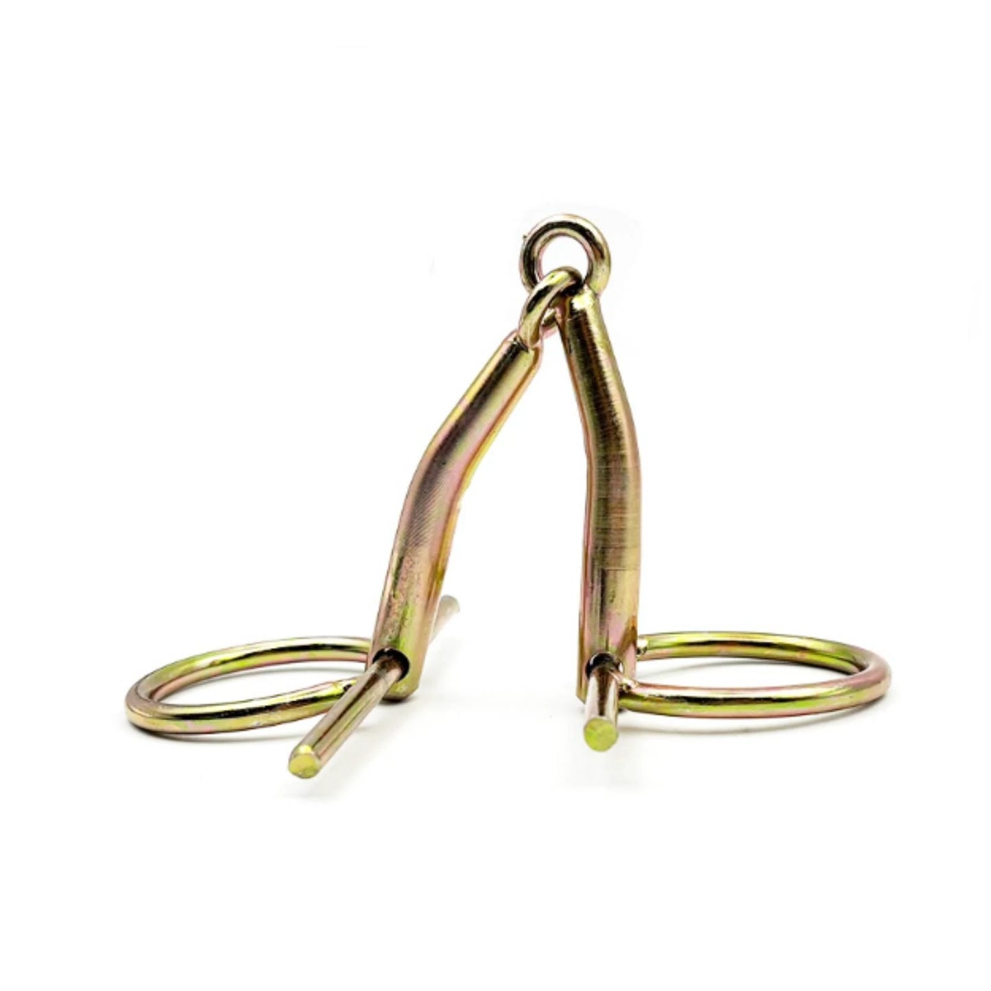 H-Shaped Horse Bit Straight Cheek Cheek Pieces Stainless Metal Riding Gear Golden Finish Finish Bridle Hardware