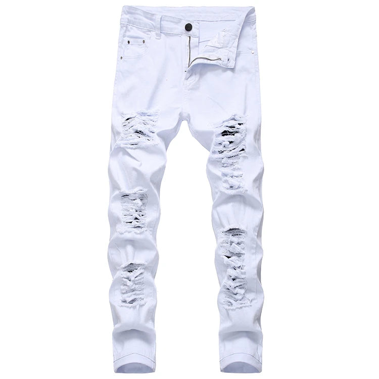 Wholesale High Quality Custom Men Straight High Street Eco-Friendly Breathable 100% Cotton Heavyweight Denim Slim Fit Black