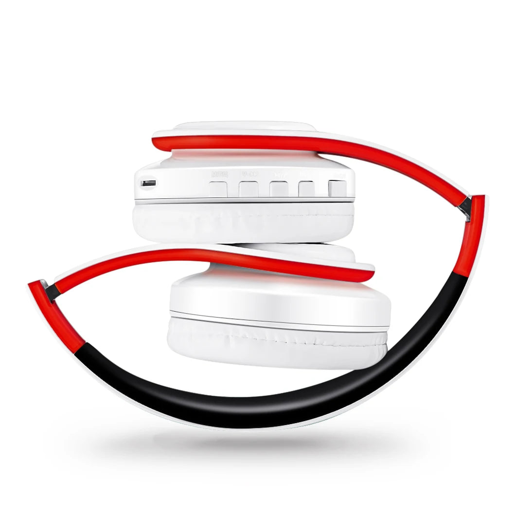 Stereo Wireless Headphones Bluetooth Headset with Mic SD Card Slot for Girls - Samsung Sport Style - 20 Hours Playtime
