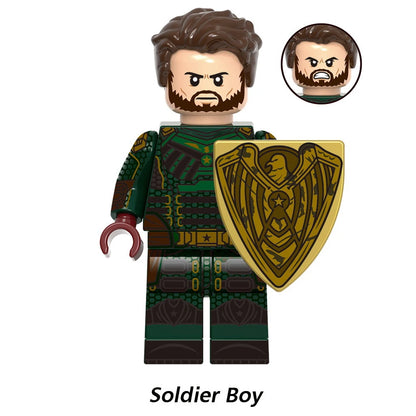 Soldier Homelander Desktop Ornaments Anime Fans Gift Trendy Figures Elements Micro Mini Builded Gift Model Series Halloween