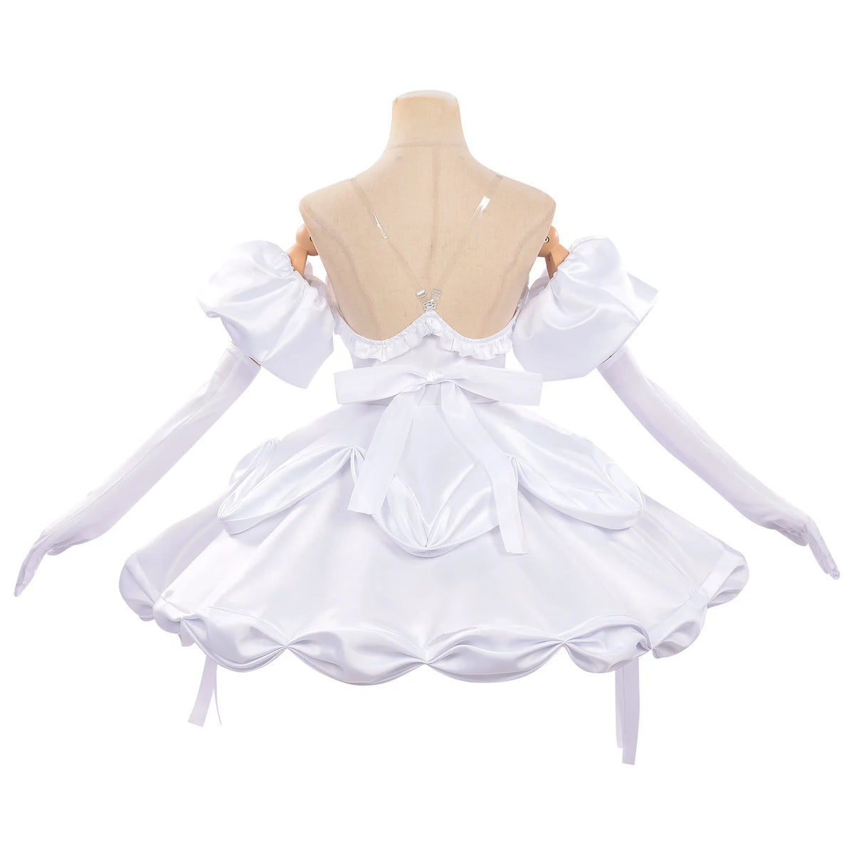 Alien Stage Sua Cosplay Costume White Dress Idol Stage Outfit ALNST Character Halloween Party Costume