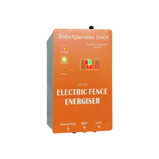 Animal electronic fence energizer 2J electric fence pulser pasture energy controller with alarm