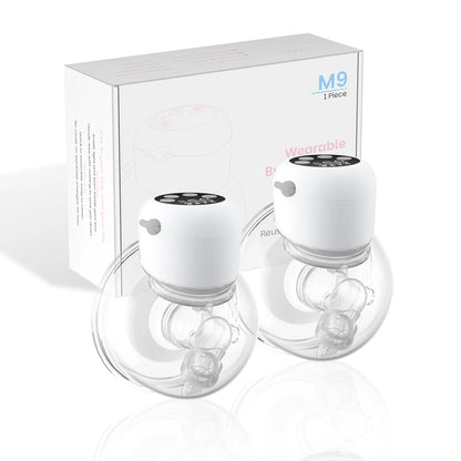 Electric Wearable Breast Pump - 4 Modes 9 Levels, Ultra-Quiet BPA-Free Hands-Free Portable 24mm Flange for  Breastfeeding