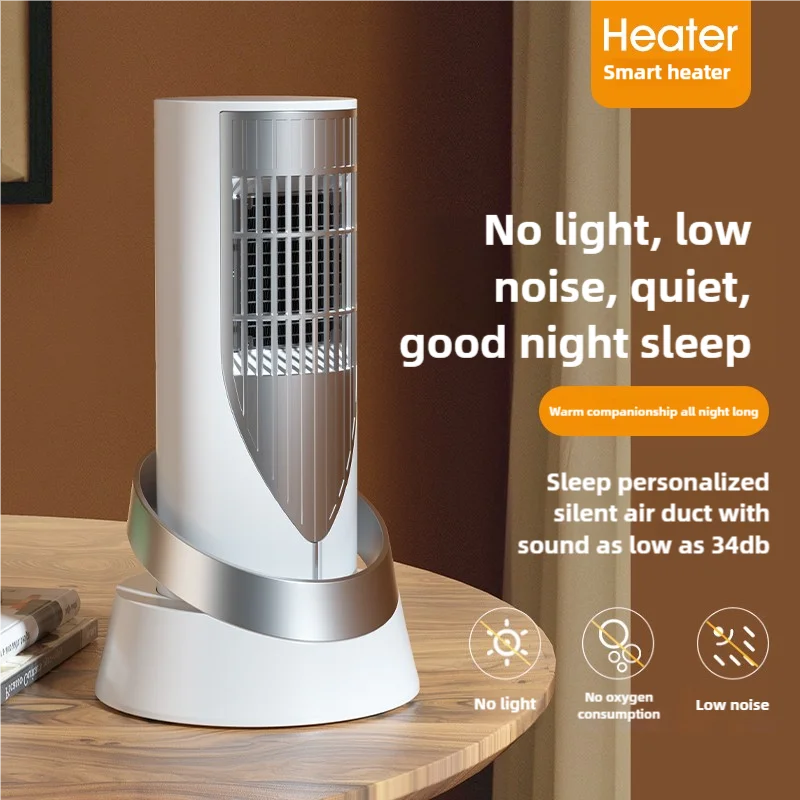 Space Heater, PTC Ceramic Heating, Indoor Electric Heater, Small Portable Heater for Office Patio Garage Home, Mini Desktop Ceramic Heater with Overheating and Tip Over Protection