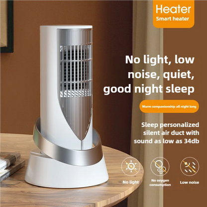 Space Heater, PTC Ceramic Heating, Indoor Electric Heater, Small Portable Heater for Office Patio Garage Home, Mini Desktop Ceramic Heater with Overheating and Tip Over Protection