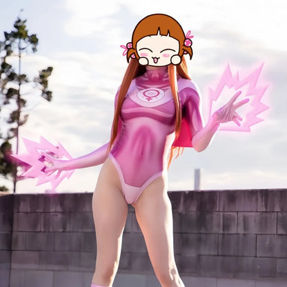 Invincible Atom Eve Cosplay Fantasia Costume Disguise for Adult Women Jumpsuit Bodysuit Pink Outfits  Halloween Carnival Suit