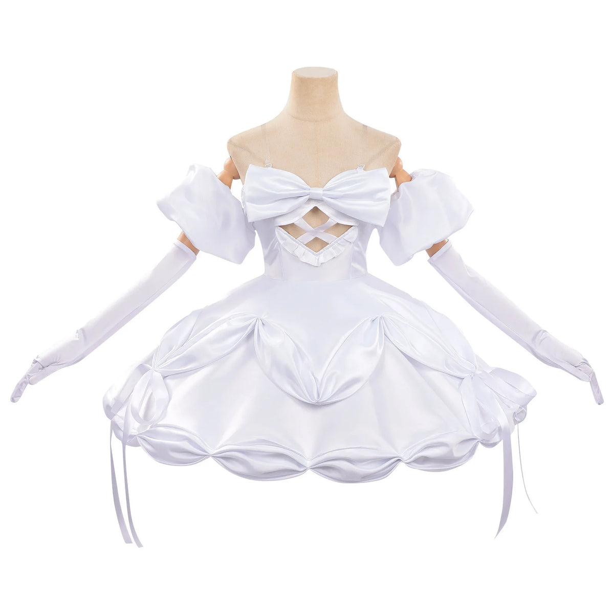 Alien Stage Sua Cosplay Costume White Dress Idol Stage Outfit ALNST Character Halloween Party Costume