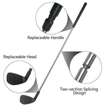 Detachable Golf Club, Lightweight Plastic Head, for Putting and Chipping Practice, Training Aid, Indoor and Outdoor Golf Trainer