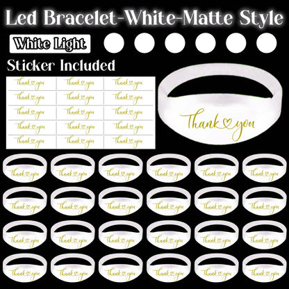 20-200Pcs Music & Sound Activated LED Bracelet Light up Bracelet Glow in the Dark Bracelets Wedding Party Accessories for Guests