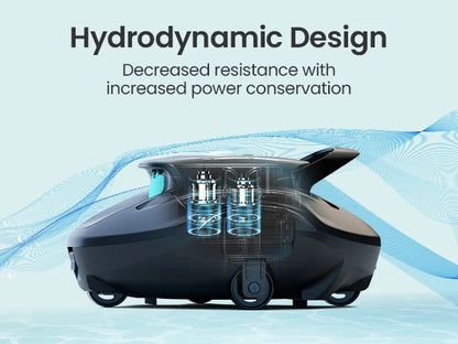 Aiper Seagull 800B Smart Pool Robot Cleaner,Powerful 1320GPH Suction,,Suit For Above Ground Pools,180μm Filter Tray,Battery Up to 90-Mins,WaterProof IPX8,Refurbished
