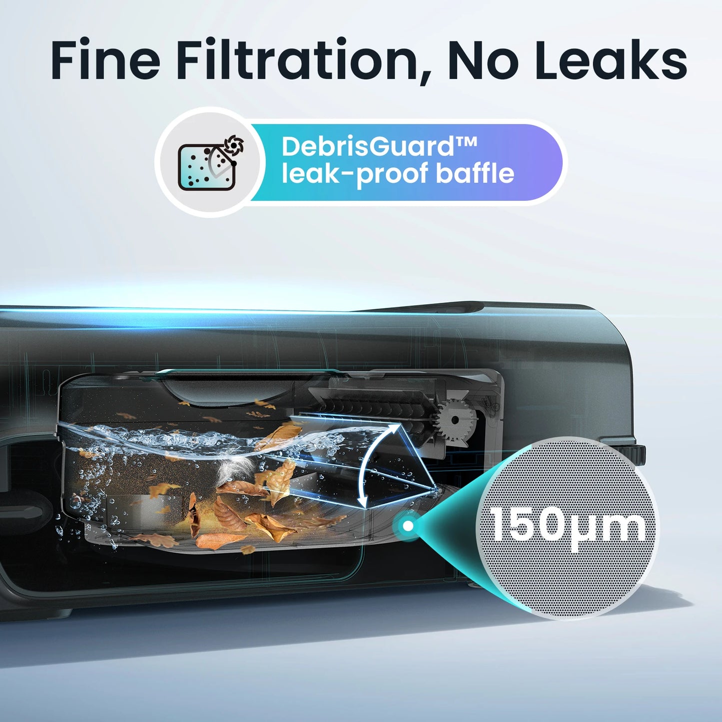 AIPER EcoSurfer S2 Solar Pool Skimmer Robot 24/7 Continuous Cleaning, Gray | App Support, Dual Charging Modes, Smart Obstacle Avoidance, 150-um Filtration, OTA Upgrade, Leak-Proof Baffle, Edge Cleaning,Refurbished