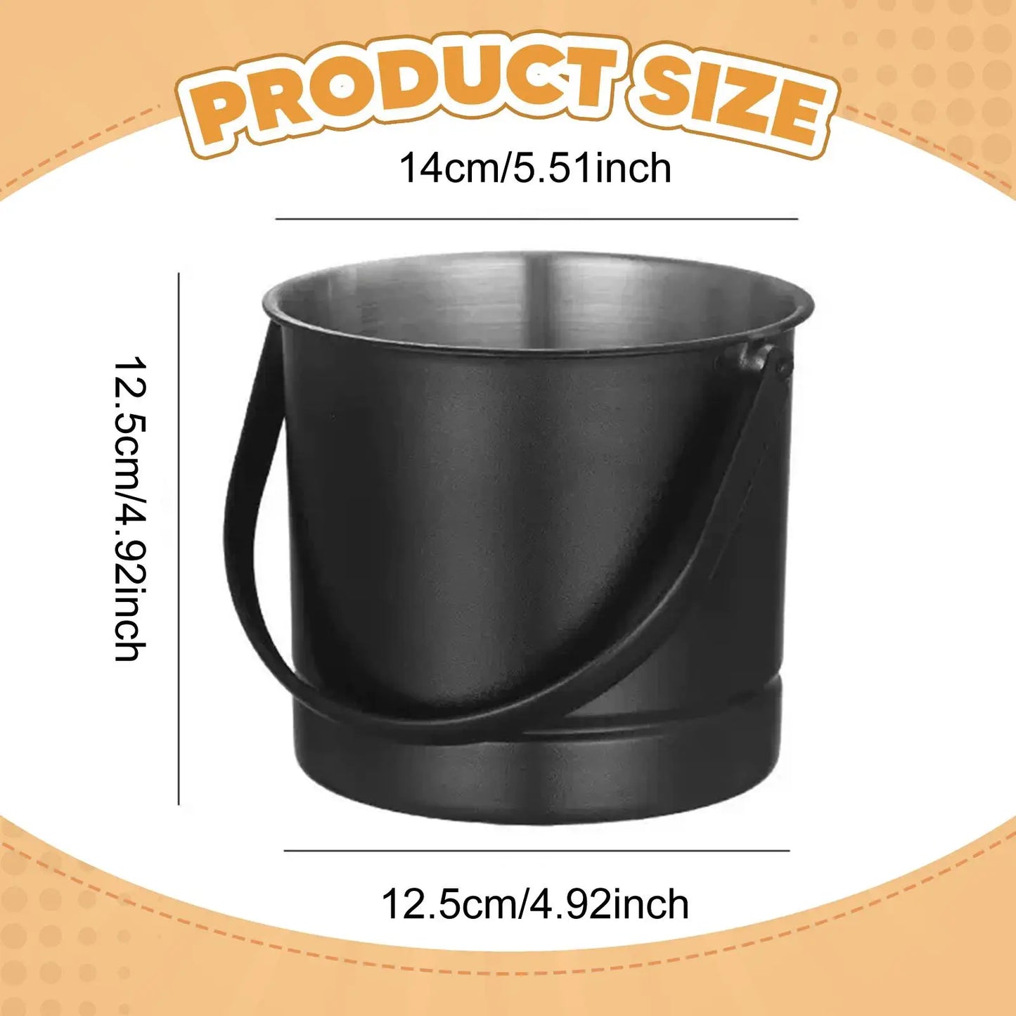 Stainless Steel Ice Bucket Champagne Wine Beer Cooler with Handle for Home Kitchen Party Bar Portable 1.5L/2L/2.5L /2.8L