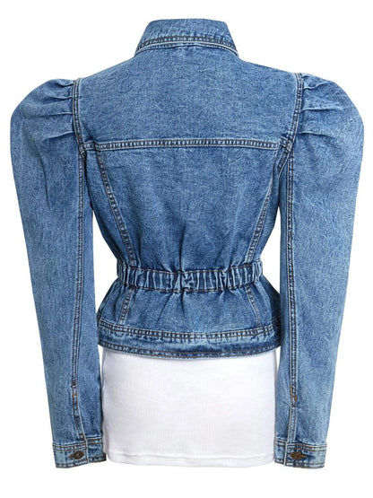 High Premium Quality Heavy Weight Washed Button Women Denim Jackets Polyester/Cotton Vintage Winter Clothing Wholesale