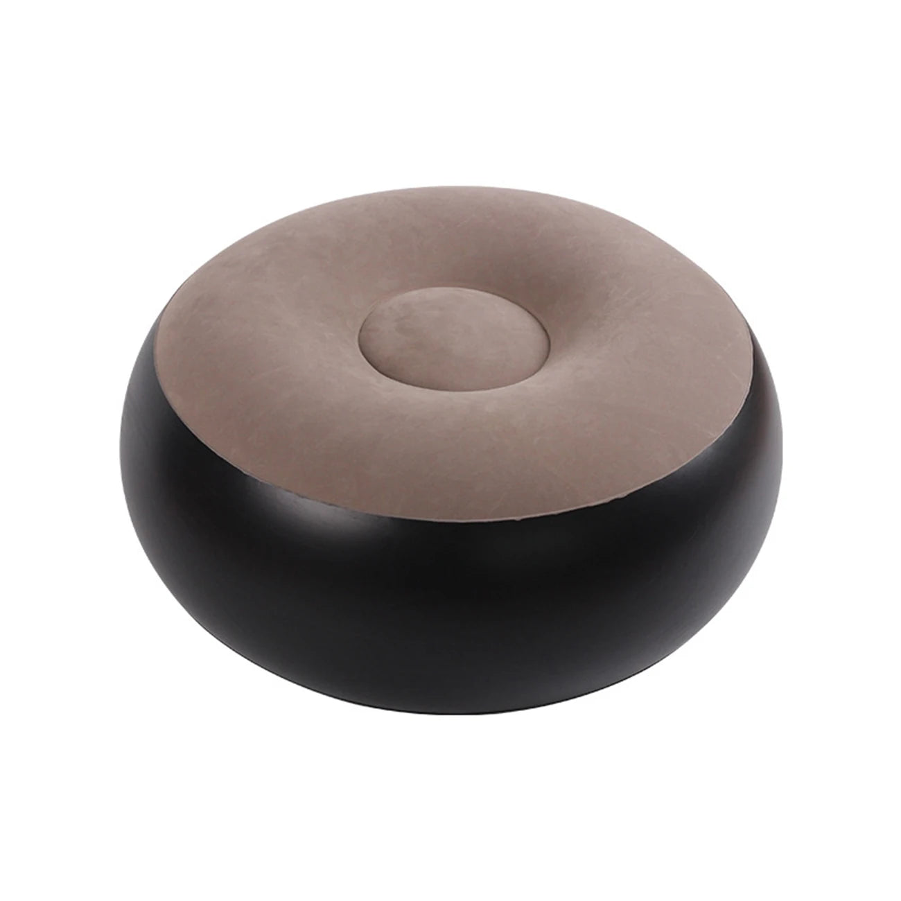 1PC Inflatable Foot Stool Ottoman Round Air Footrest Pouf Portable Seat Sofa Chair 2-in-1 Footrest & Extra Seating Lightweight