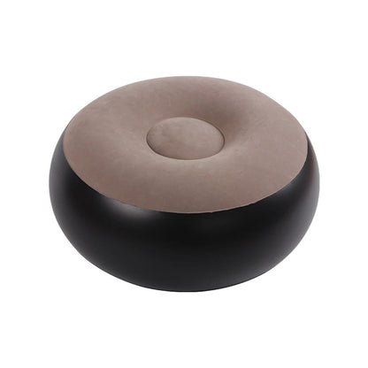 1PC Inflatable Foot Stool Ottoman Round Air Footrest Pouf Portable Seat Sofa Chair 2-in-1 Footrest & Extra Seating Lightweight