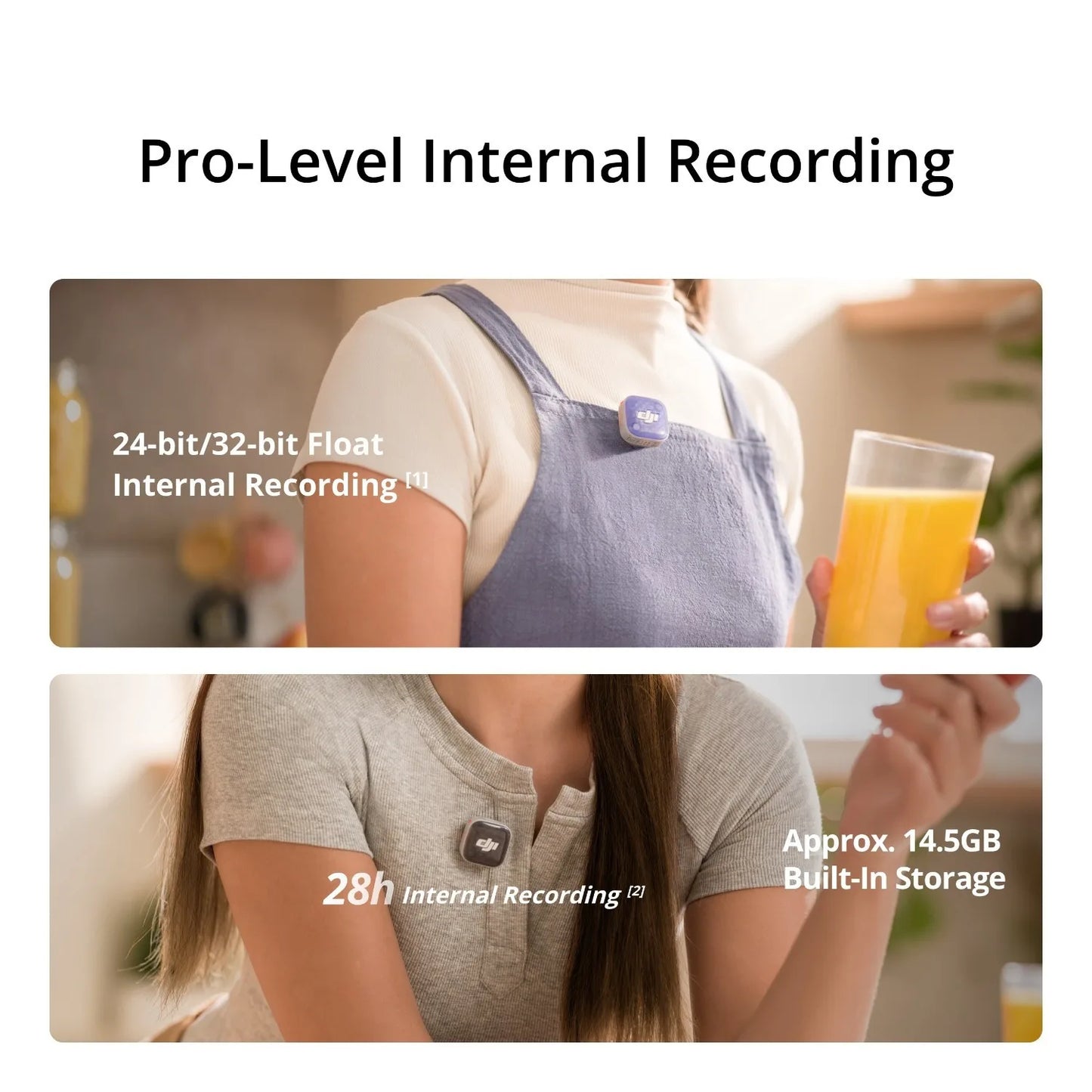 DJI Mic Mini 2S (2 TX + 1 RX + Charging Case), Wireless Lavalier Microphone, AI Noise Cancelling, Voice Recording Mic for Video, Vlog, Interview, Streaming
