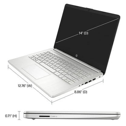 HP 14" Business Laptop,Intel Celeron N4120,4GB RAM, 128GB eMMC,1 Year Office 365,Windows 11 Home