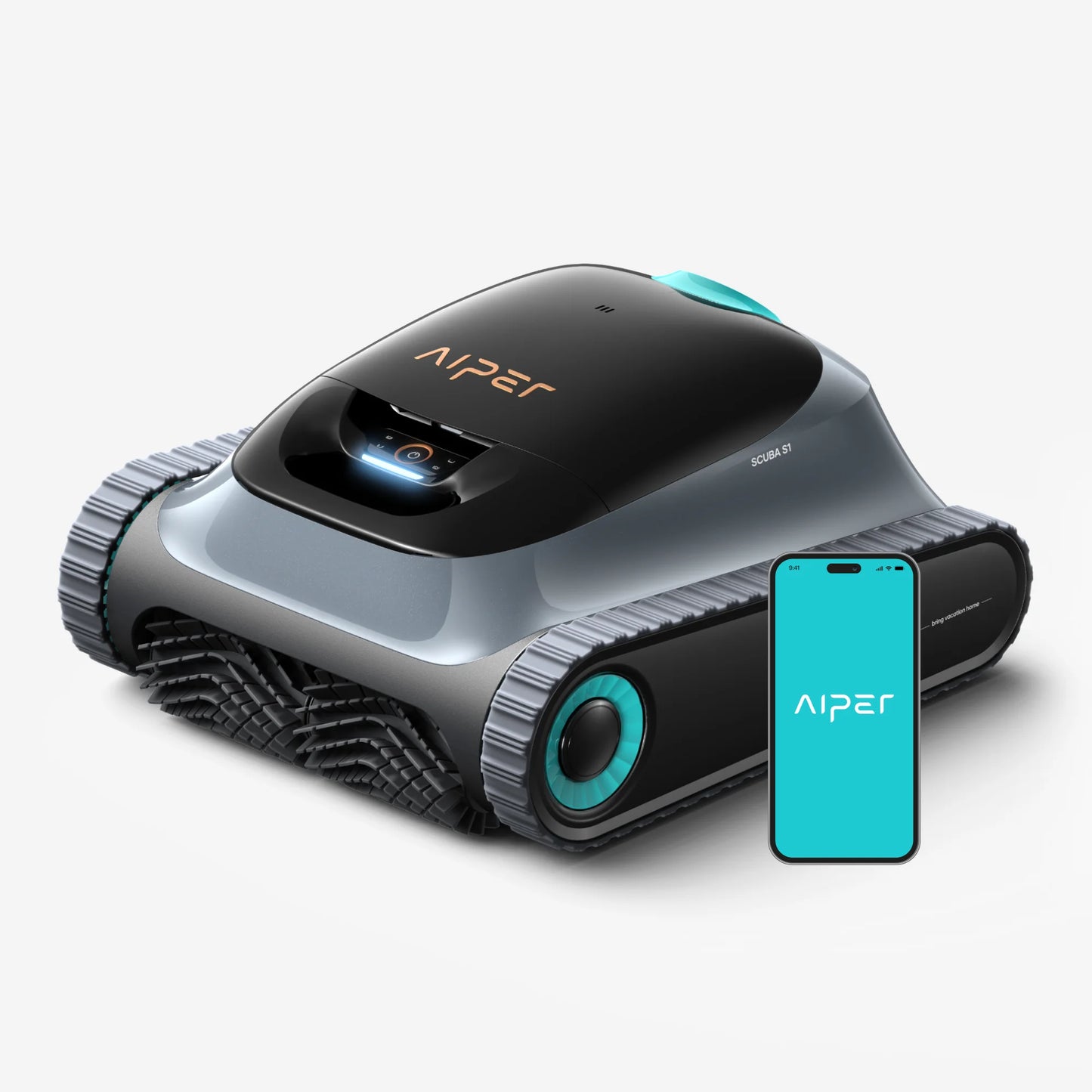 (2026 Upgrade) Aiper Scuba S1  Pool Cleaner Robot,Floor,Wall,Waterline,270-Min Runtime,Shallow Area Cleaning, Smarter Navigation,11 High-Precision Sensors, App SupportI&PX8,Refurbished
