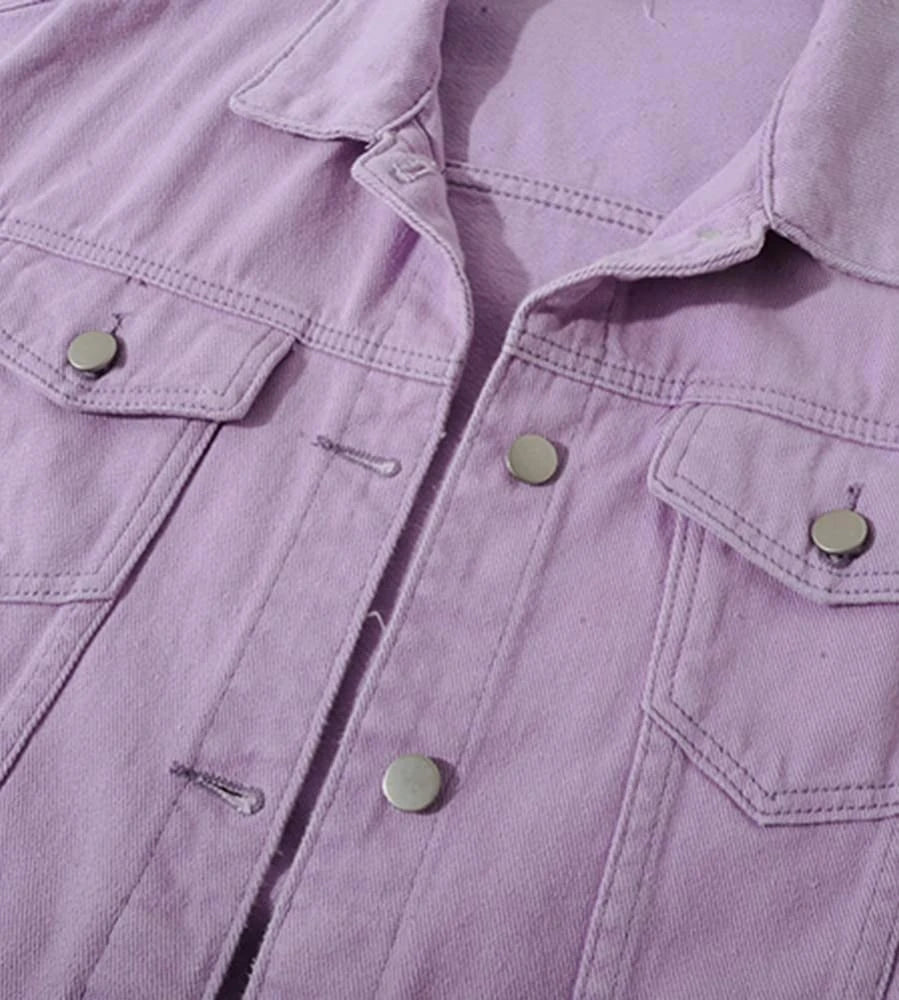 High Premium Casual Jackets for Women Breathable Denim Streetwear Button Wholesale Pakistan Suppliers' Washed Technique