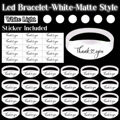 20-200Pcs Music & Sound Activated LED Bracelet Light up Bracelet Glow in the Dark Bracelets Wedding Party Accessories for Guests