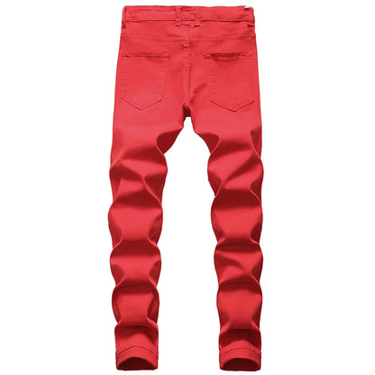 Wholesale High Quality Custom Men Straight High Street Eco-Friendly Breathable 100% Cotton Heavyweight Denim Slim Fit Black