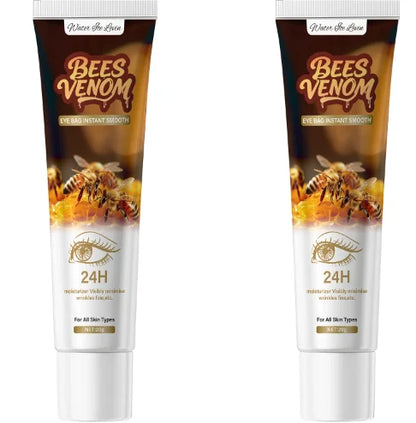 Firming Bee Venom Eye Cream for Under Eye Bags & Dark Circles,Moisturizer with Hyaluronic Acid & Collagen, All Skin Types