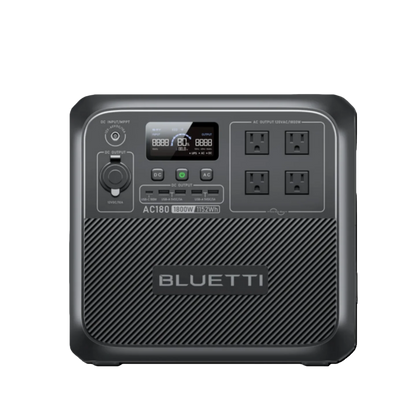 【Brand New】BLUETTI AC180 1152Wh 1800W Portable Power Station LiFePO4 Solar Generator 3500+ Cycles For Camping Hiking Fish