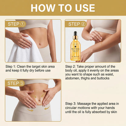 Bee Venom Slimming Oil Lymphatic Drainage Weight Loss Body Firming Tightening Hydrating Fat Burning Anti Cellulite Massage Oil
