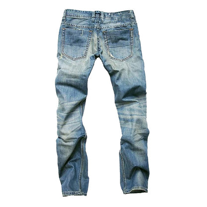 Premium Quality OEM Good Quality Organic Indigo Blue Jeans Good Quality Hot Selling Fashion Men's Striped Skinny Jeans